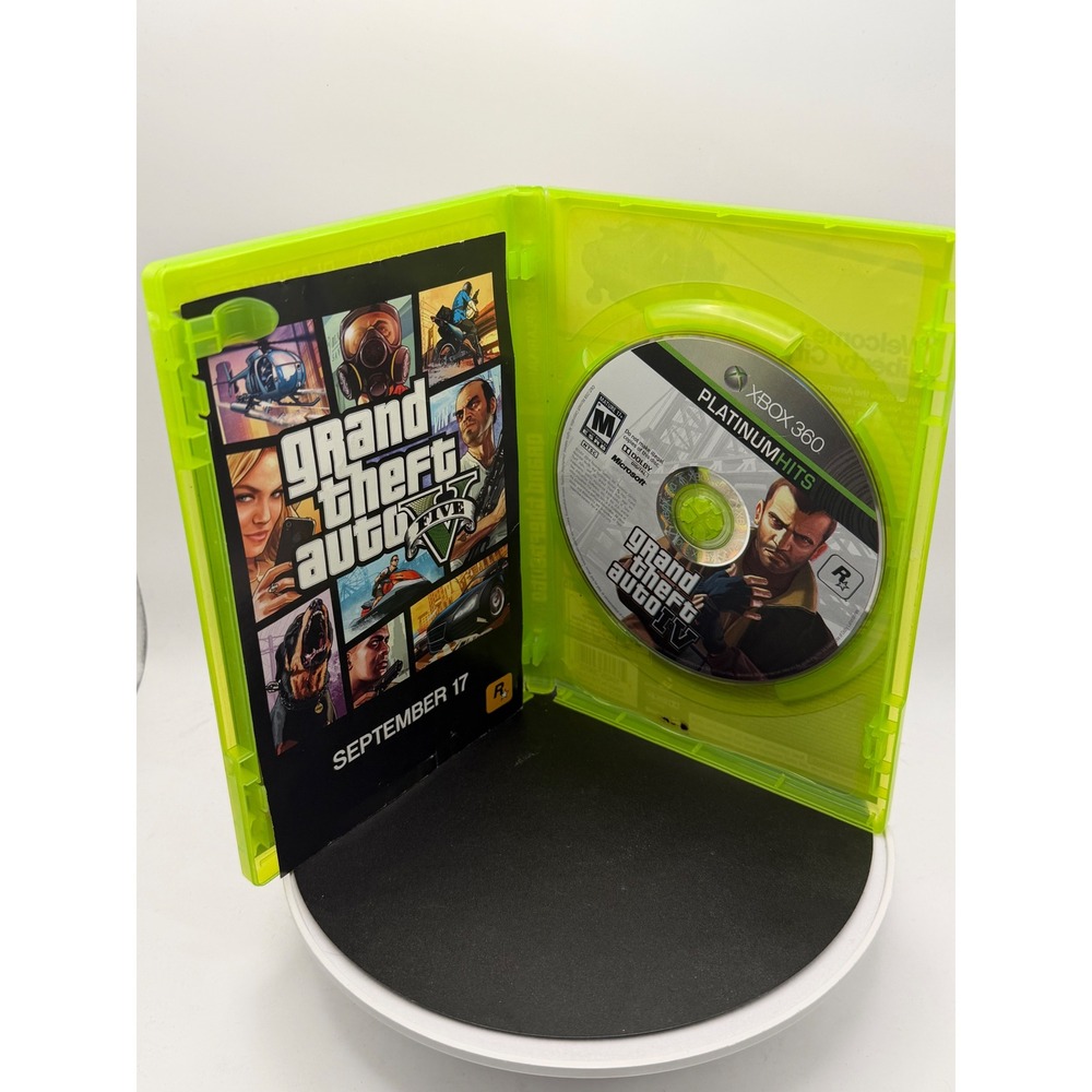 Grand Theft Auto IV Xbox 360 Platinum Hits GTA 4 Rockstar Games Niko Bellic NTSC